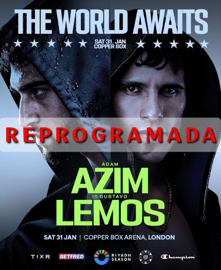 Se reprograma la pelea entre Gustavo Lemos y Adam Azim