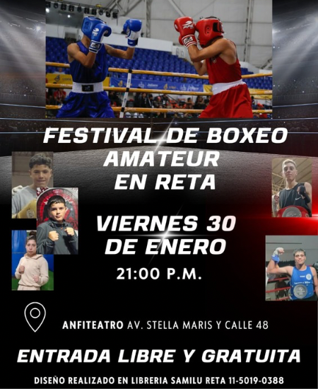 Festival de boxeo amateur con entrada libre en Reta