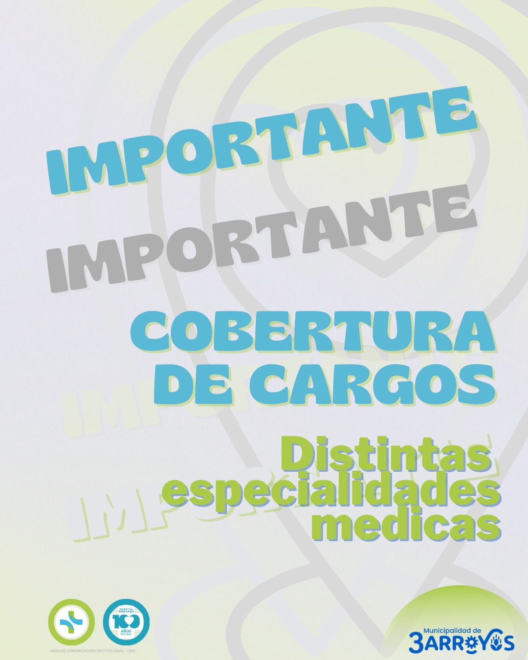 Cobertura de cargos médicos para el fortalecimiento de especialidades en Tres Arroyos