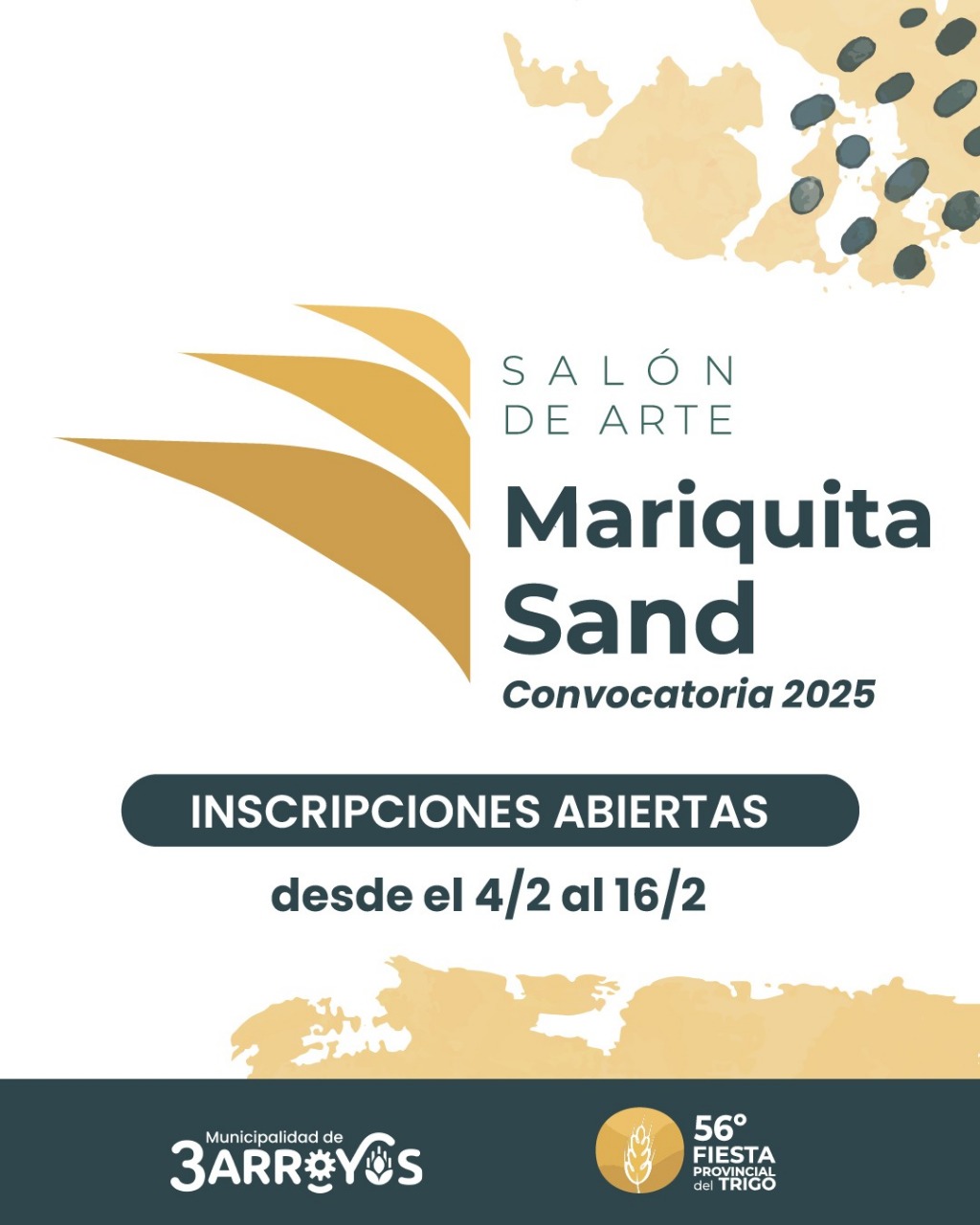 Contin&uacute;a abierta la convocatoria para el 32&ordm; Sal&oacute;n Provincial de Artes Visuales &ldquo;Mariquita Sand&ldquo;