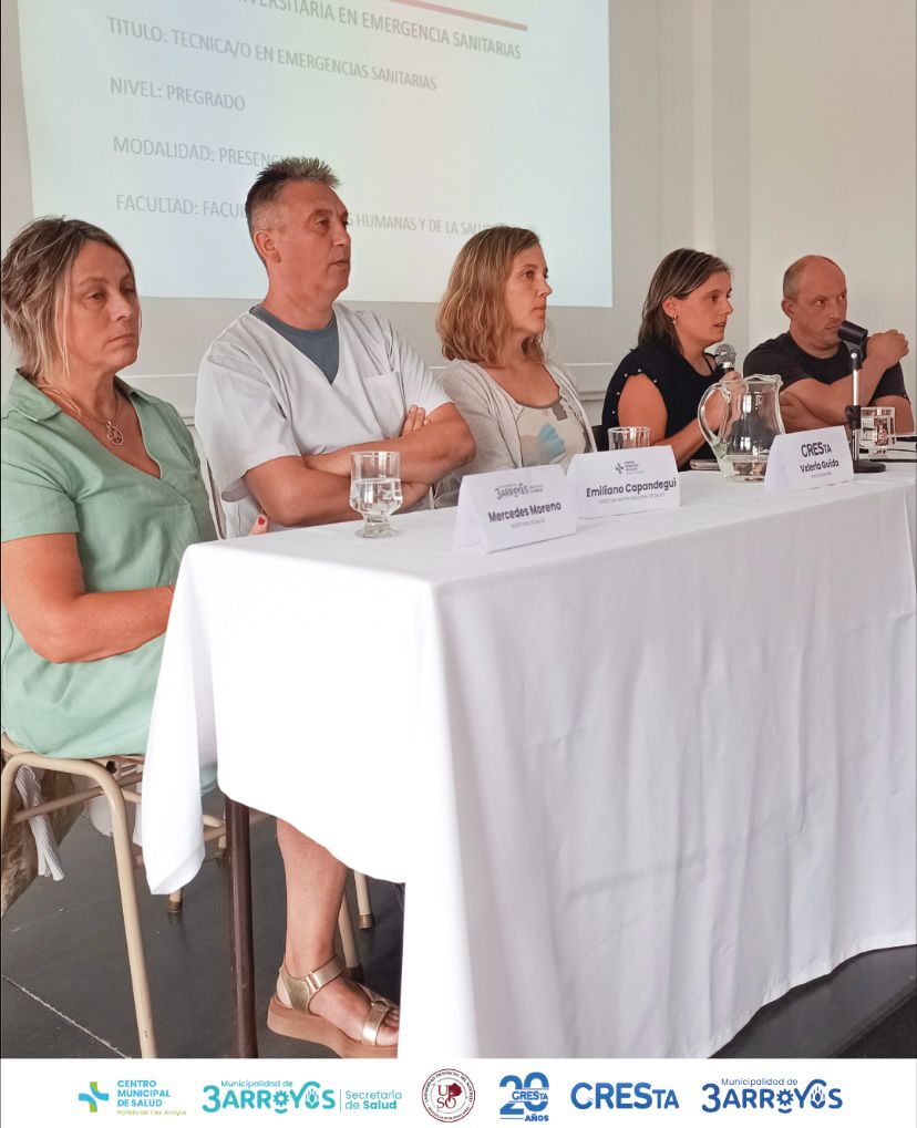 Fortalecimiento y futuro para la atenci&oacute;n prehospitalaria: CRESTA present&oacute; la Tecnicatura Universitaria en Emergencias Sanitarias