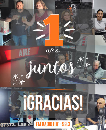 ¡Cumplimos un año al aire!