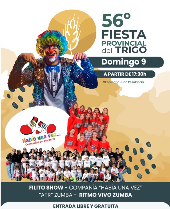 Filito show llega a la Fiesta del Trigo con un espect&aacute;culo para los m&aacute;s chicos