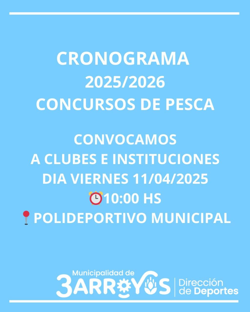Convocatoria a clubes e instituciones
