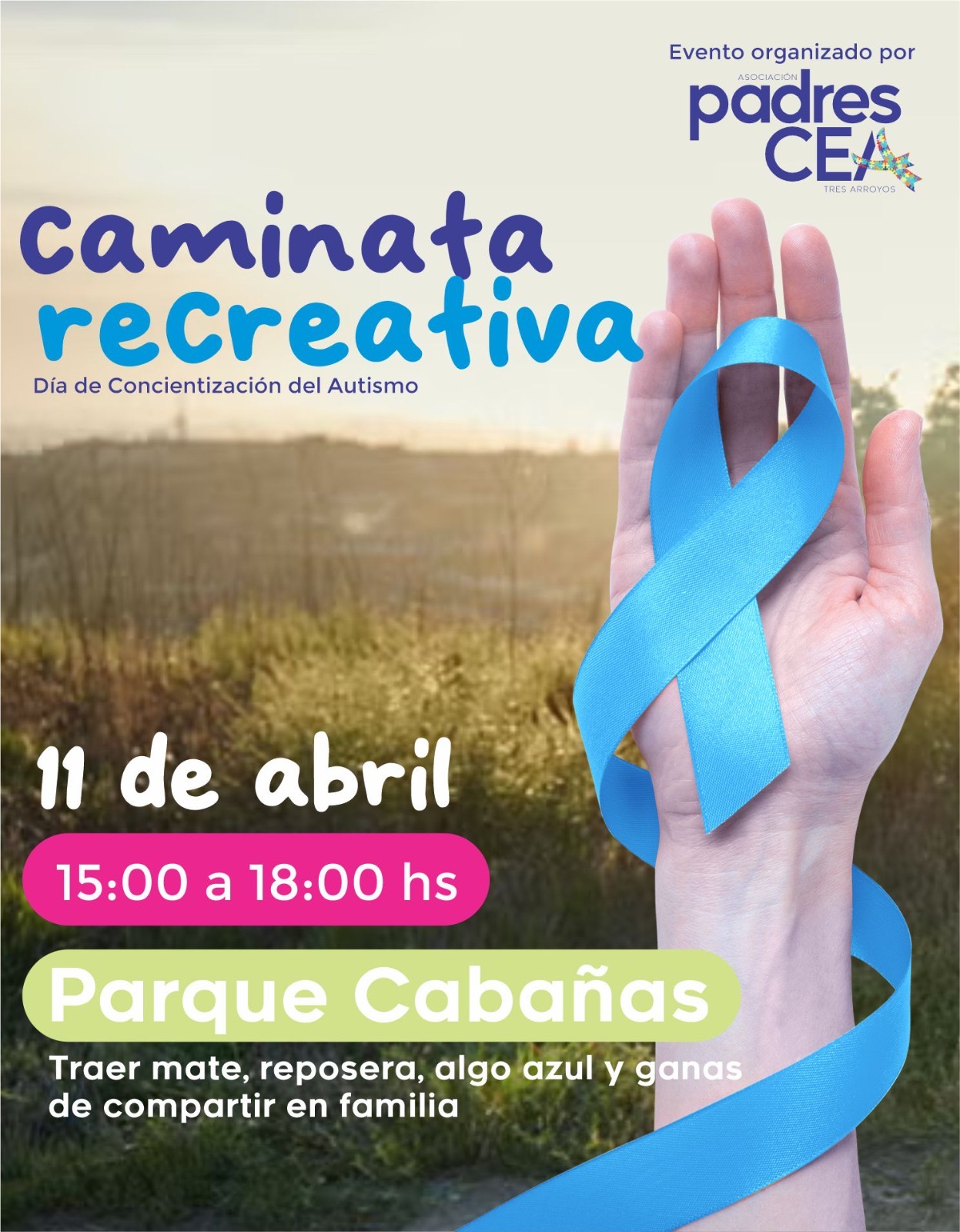 Caminata recreativa por el D&iacute;a de Concientizaci&oacute;n del Autismo en Tres Arroyos