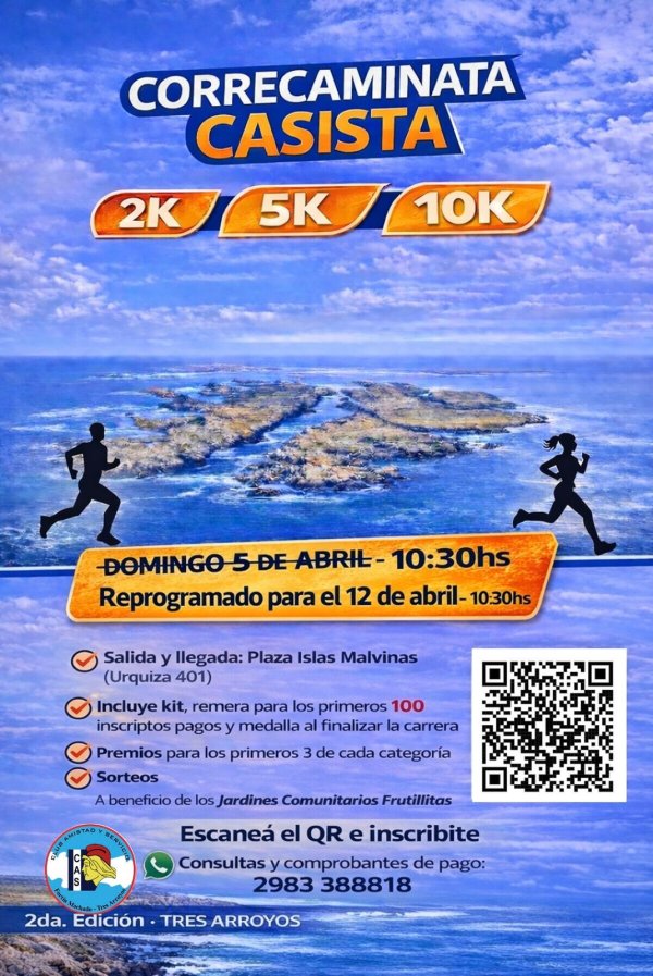 El CAS Fort&iacute;n Machado realiza la segunda edici&oacute;n de la Correcaminata Casista