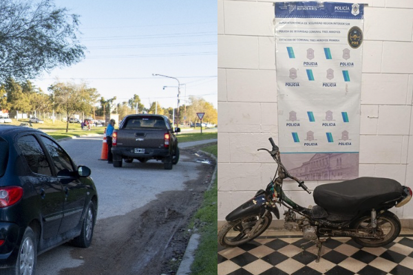 Controles en los barrios: se recuperó una moto robada en el mismo día de la denuncia