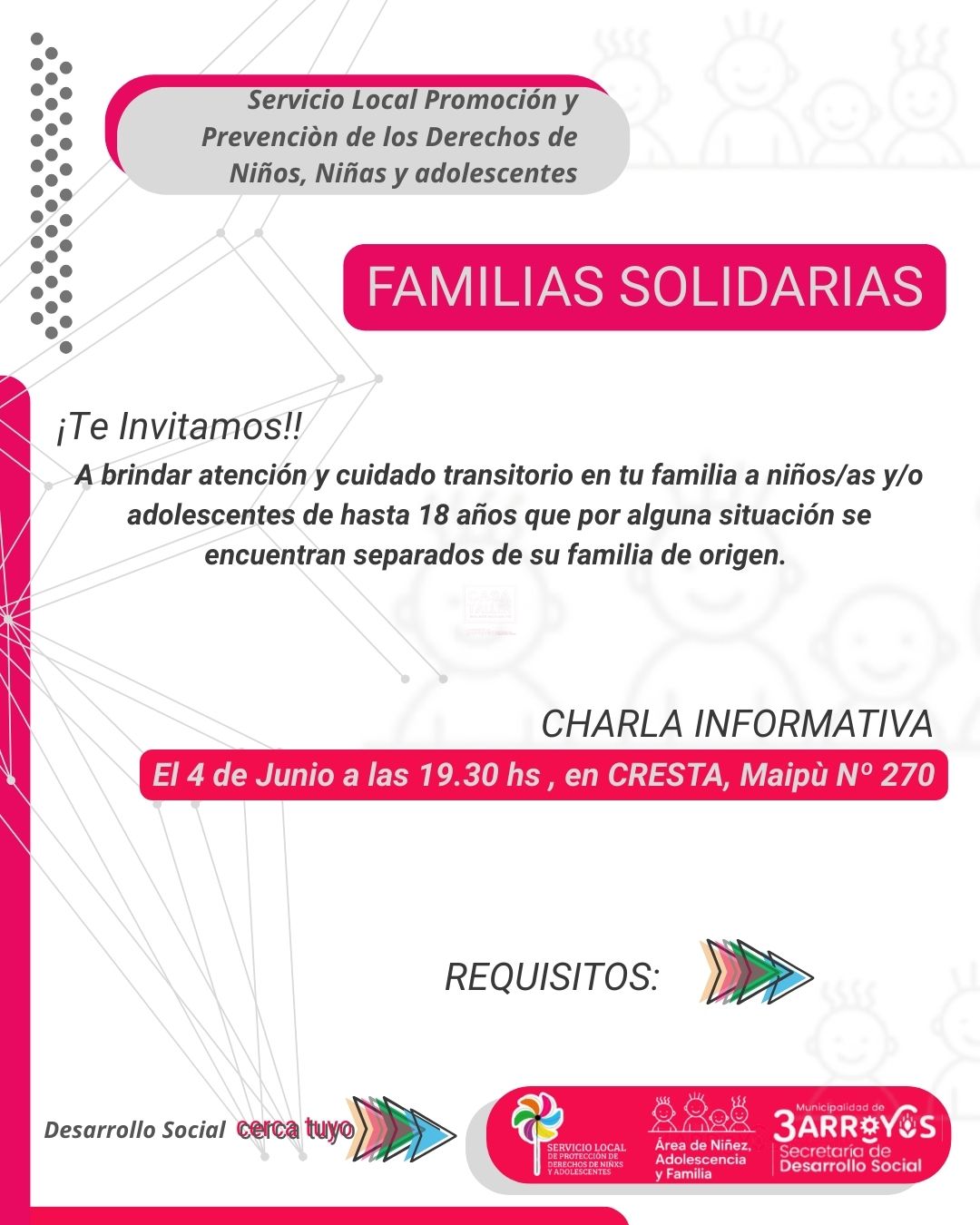 Convocatoria a Familias Solidarias: abrí las puertas de tu hogar 