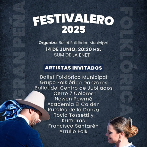 Festivalero 2025: contin&uacute;a la venta de entradas para el gran evento