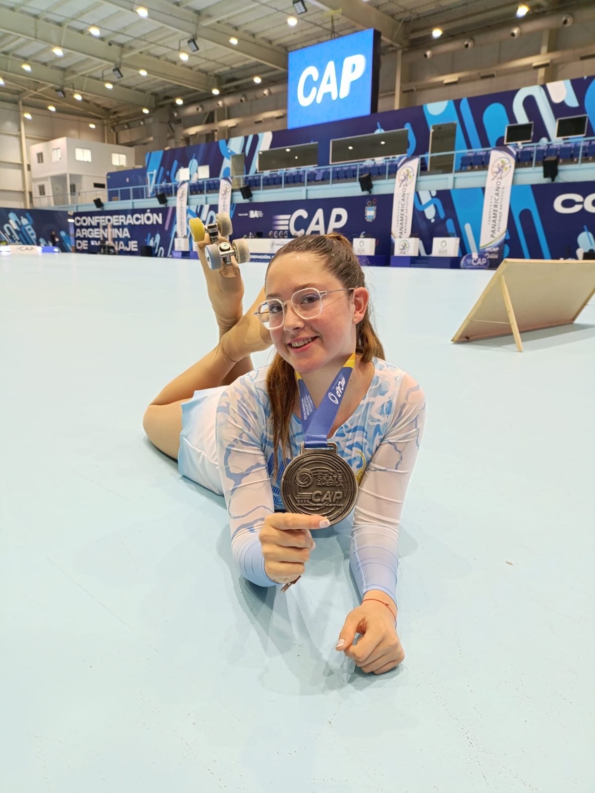 Sophie Santill&aacute;n, subcampeona panamericana de pat&iacute;n art&iacute;stico