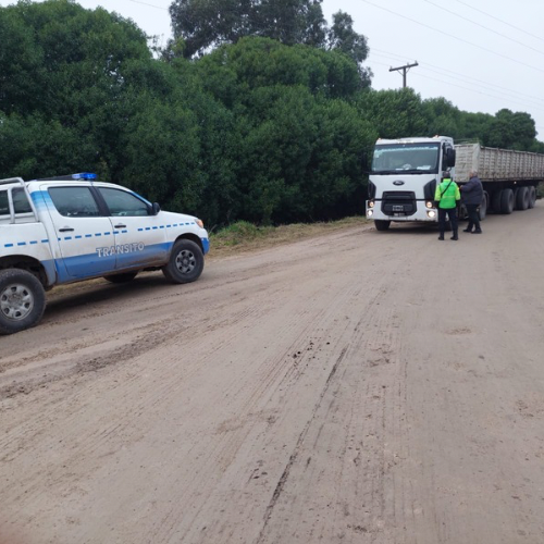 Se realizaron operativos y se labraron diversas multas a camiones y transporte pesado que circulaban por caminos rurales