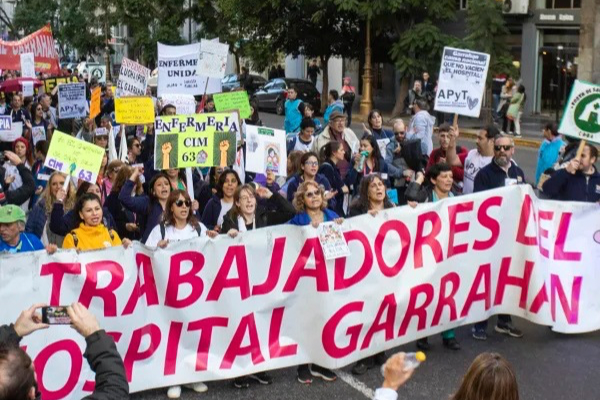 Nueva marcha de los trabajadores del Hospital Garrahan