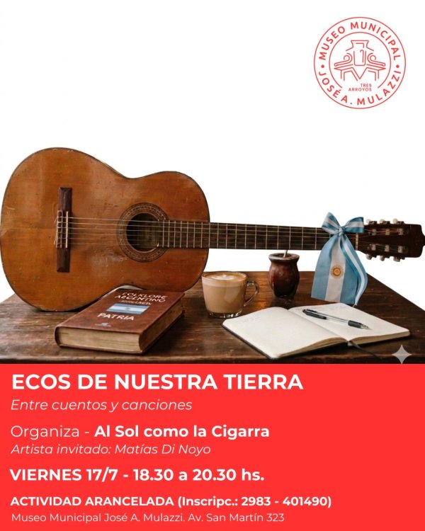 Mulazzi: llega el caf&eacute; literario &ldquo;Ecos de nuestra tierra. Cuentos y canciones&rdquo;