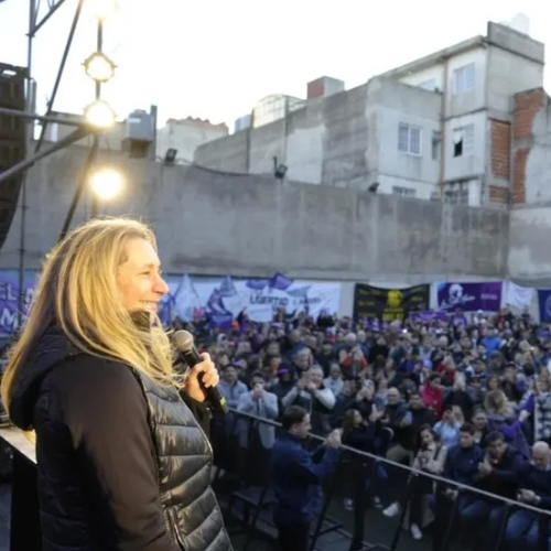 Karina Milei reapareció en público: 