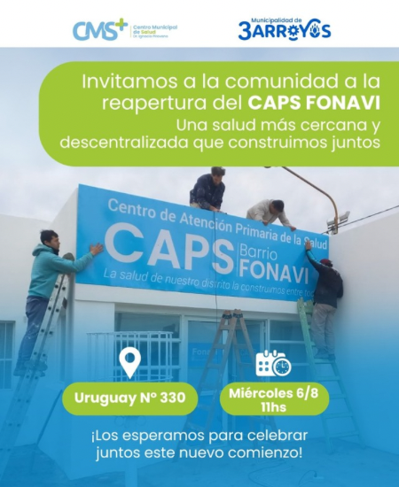 Se inaugura la ampliaci&oacute;n del CAPS Fonavi Terminal