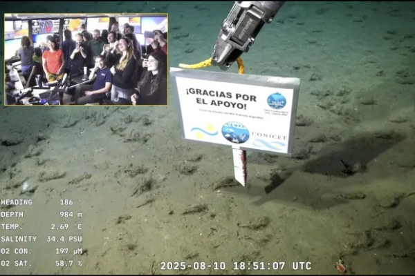 Concluyó la expedición del CONICET en el Mar Argentino con un mensaje que conmovió a todos