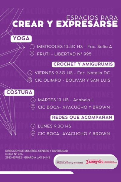 Talleres para crear y expresarse