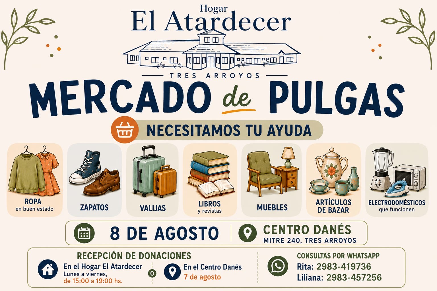 El Hogar El Atardecer realizar&aacute; un nuevo Mercado de Pulgas para recaudar fondos