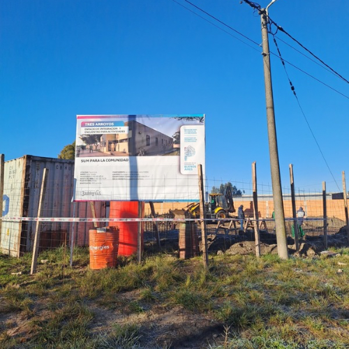 Los barrios Santa Teresita y Ruta 3 Sur cada vez más cerca de tener sus SUM