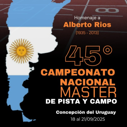 Tres Arroyos presente en el 45° Campeonato Argentino Máster de Atletismo