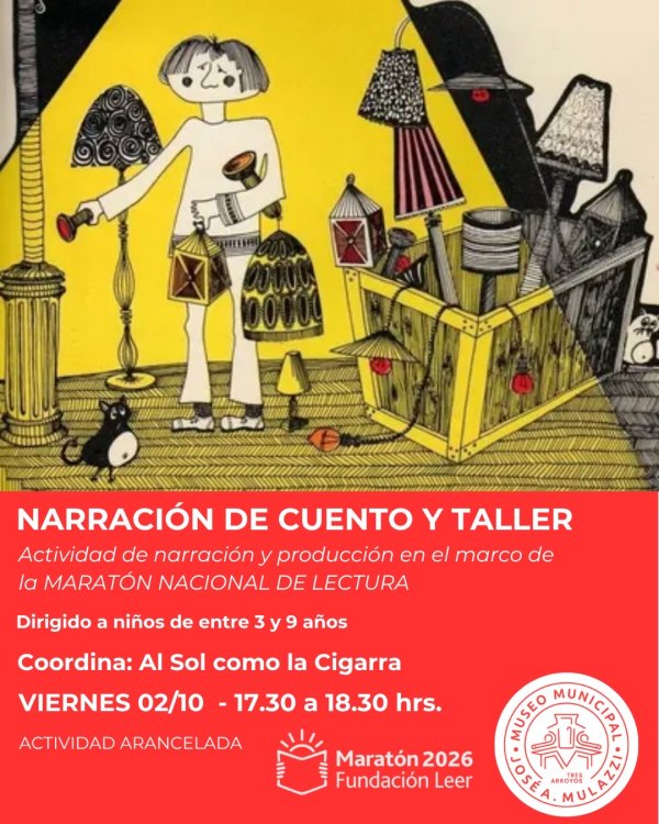 MULAZZI: Narraci&oacute;n de cuento y Taller para ni&ntilde;os por Marat&oacute;n Nacional de Lectura 