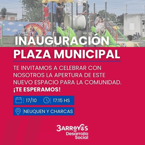 Se inaugura la nueva Plaza Municipal, un espacio para toda la comunidad