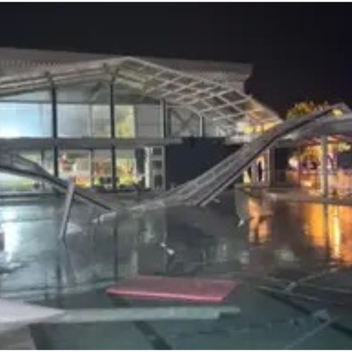 Graves daños en el hospital de Benito Juárez por el temporal que azotó la provincia