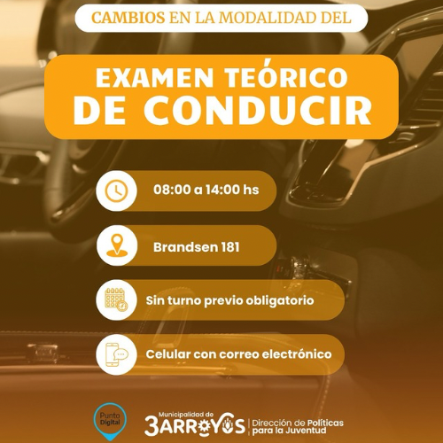 Cambios en la modalidad del examen te&oacute;rico de conducir