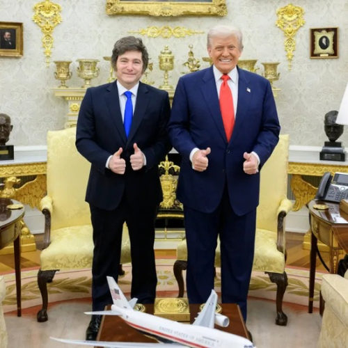 El presidente se reunió con Trump en la Casa Blanca: 