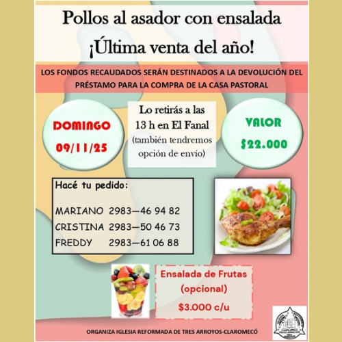 La Iglesia Reformada organiza la última venta del año a beneficio de la Casa Pastoral