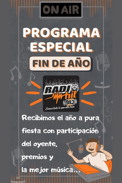 Programa especial de fin de a&ntilde;o en la radio