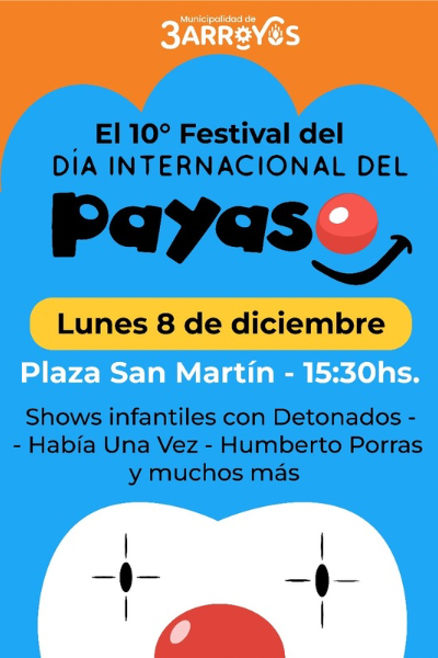Este lunes 8 se realizar&aacute;  el 10&deg; festival por D&iacute;a Internacional del Payaso